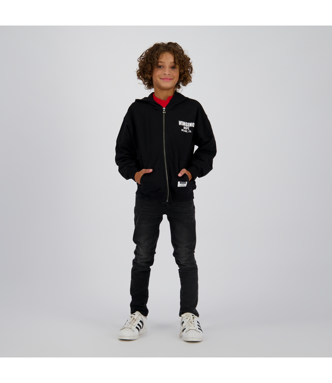 Vingino winter jeansbroek jongens - zwart - Apache icon - skinny fit