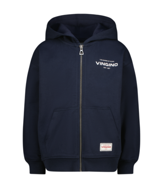 Vingino winter vest jongens - blauw - Basic-Vest - oversized fit