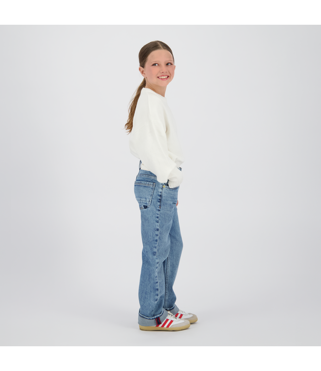 Vingino winter jeansbroek meisjes - blauw - Cecile - wide leg fit