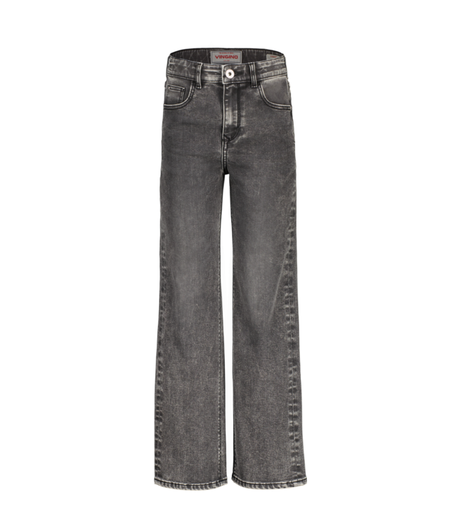Vingino winter jeansbroek meisjes - grijs - Giulia icon - wide leg fit