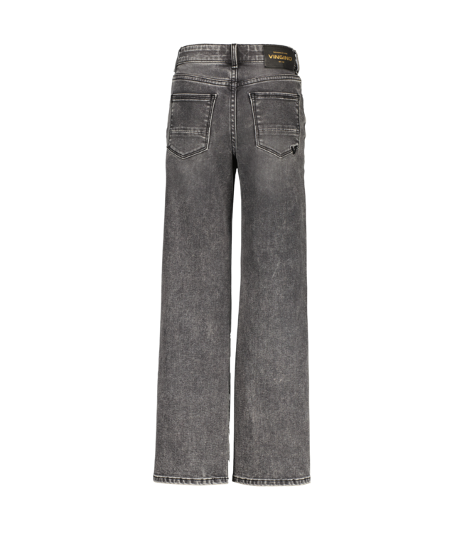 Vingino winter jeansbroek meisjes - grijs - Giulia icon - wide leg fit