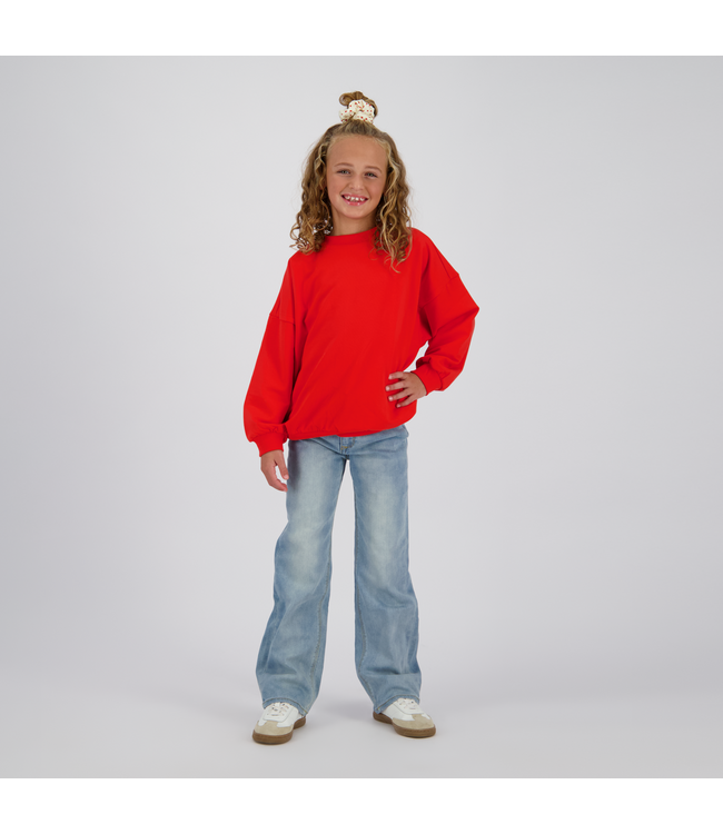 Vingino winter jeansbroek meisjes - blauw - Giulia icon - wide leg fit