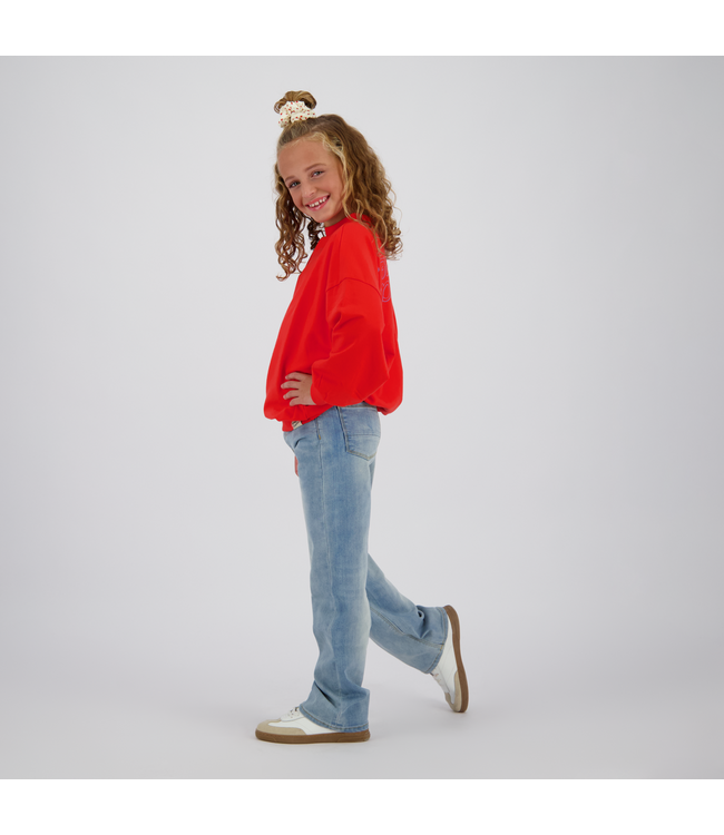 Vingino winter jeansbroek meisjes - blauw - Giulia icon - wide leg fit