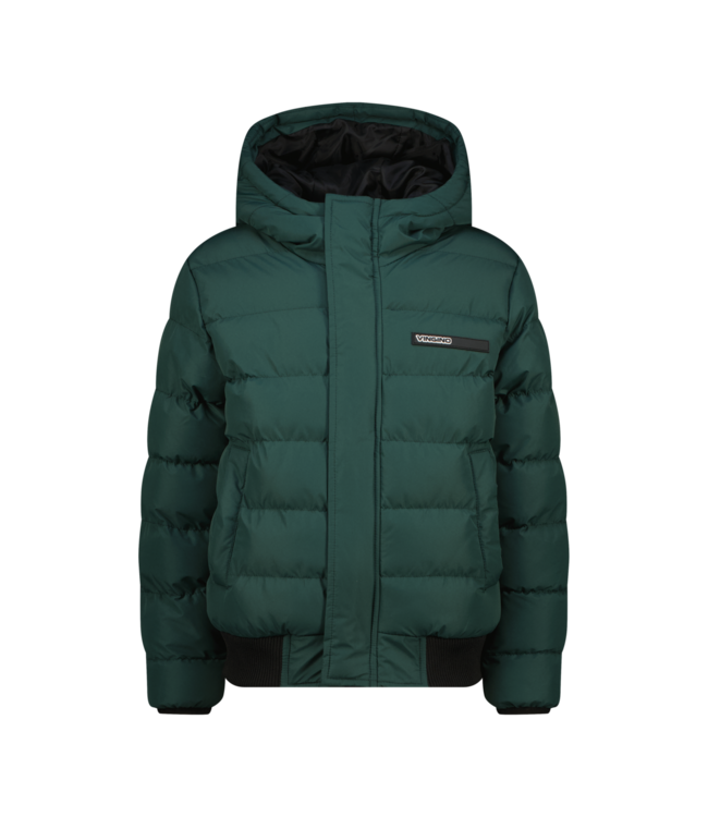 Vingino winter jas jongens - donker groen - Tafreo - capuchon