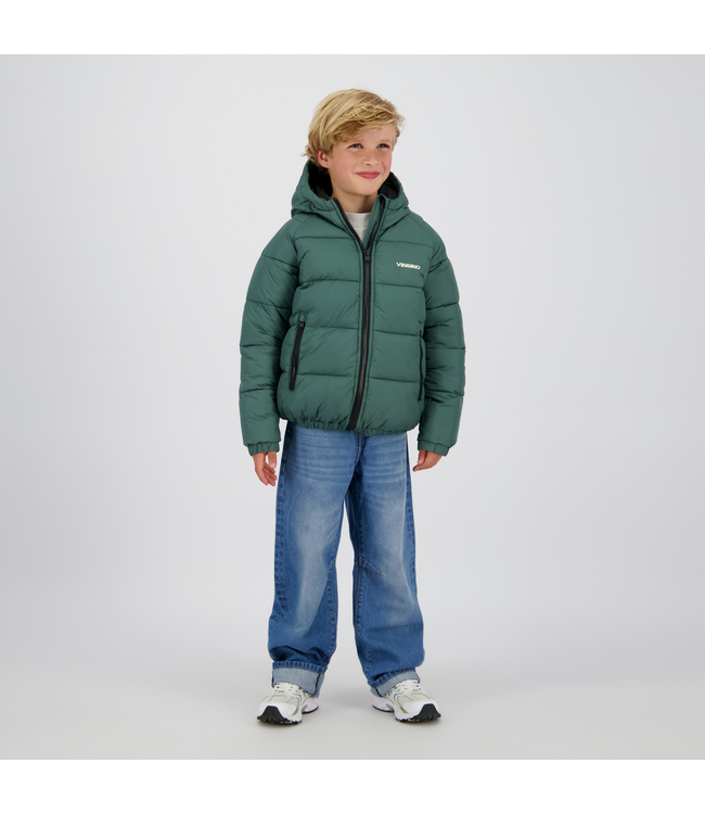 Vingino winter jas jongens - donker groen - Tado - regular fit