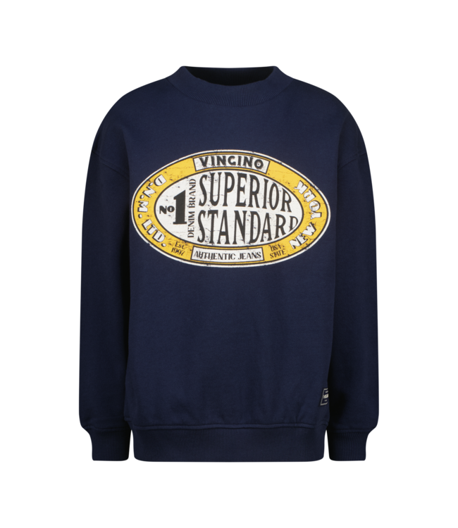 Vingino winter sweater jongens - donker blauw - Noar - oversized fit