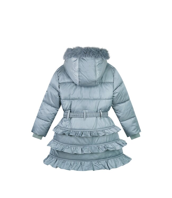 Le Chic winter winterjas meisjes - blauw - Blight- ruffle