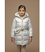 Le Chic winter winterjas meisjes - zilver - Bodhi - furry tas