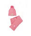 Le Chic winter muts & sjaal set meisjes - roze - Rosa & Reya