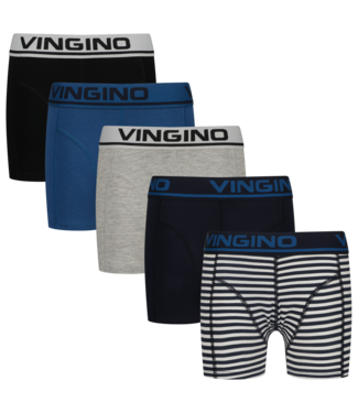 Vingino winter ondergoed jongens - blauw - Boys-boxer-5pack