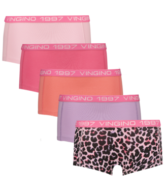 Vingino winter ondergoed meisjes - roze - Girls-boxer-5pack