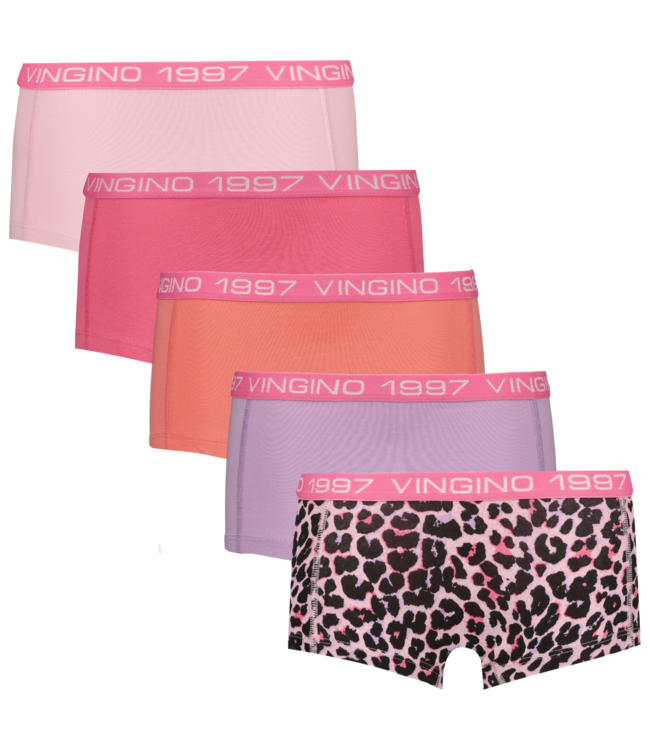 Vingino winter ondergoed meisjes - roze - Girls-boxer-5pack