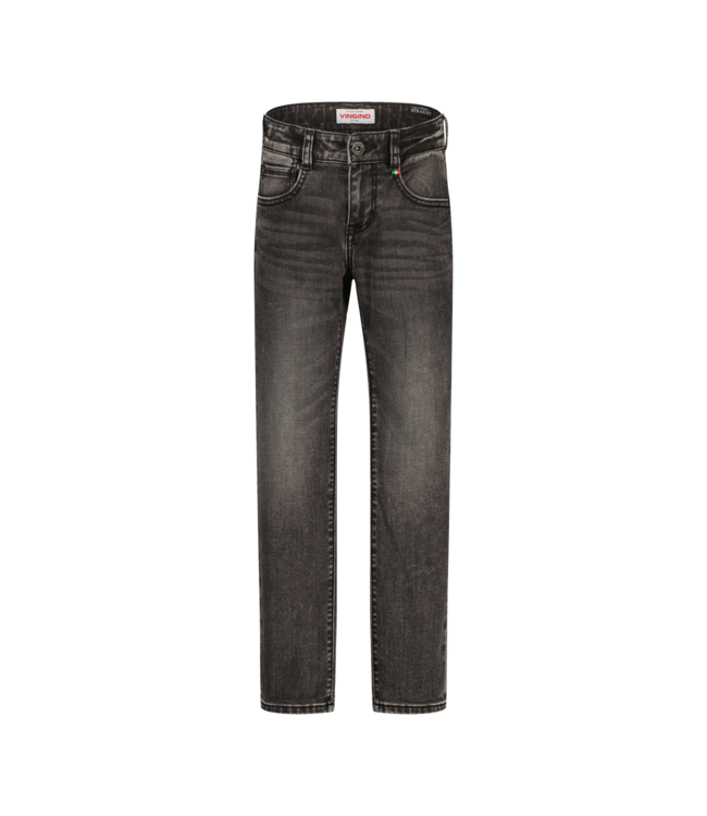 Vingino winter jeansbroek jongens - donker grijs - Paolo - straight fit