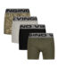 Vingino winter ondergoed jongens - groen - Graphic 4-pack - classic boxer