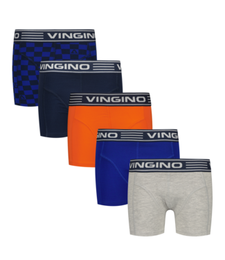 Vingino winter ondergoed jongens - donker blauw - Color check 5-pack - classic boxer