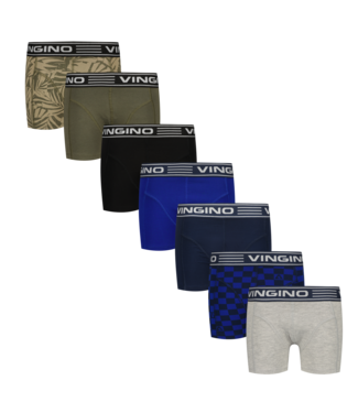 Vingino winter ondergoed jongens - zwart - 7pack - classic boxer