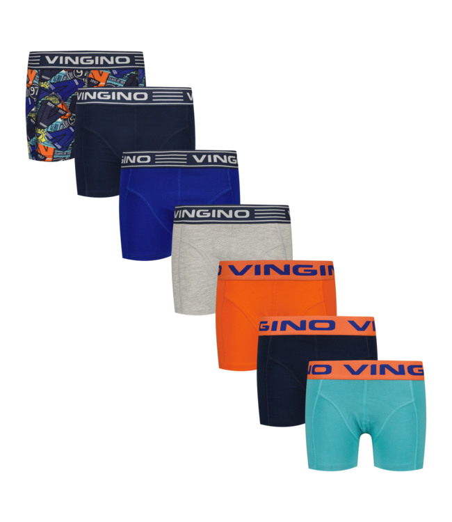 Vingino winter ondergoed jongens - donker blauw - Week 7-pack - classic boxer