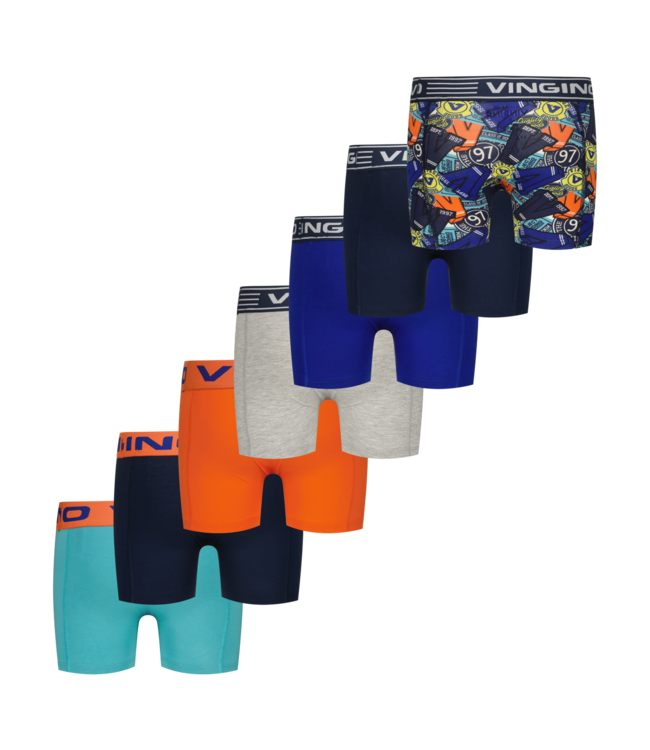 Vingino winter ondergoed jongens - donker blauw - Week 7-pack - classic boxer