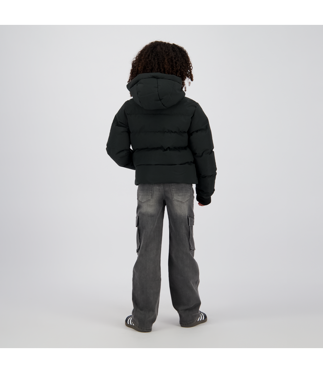 Vingino winter jas meisjes - zwart - Tezia - capuchon