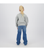 Vingino winter sweater meisjes - licht grijs - Noran - comfort fit