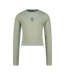 Vingino winter top meisjes - groen - Basic crop longsleeve - rib