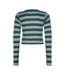 Vingino winter top meisjes - groen - Basic crop top - rib, strepen