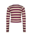 Vingino winter top meisjes - paars - Basic crop top - rib, strepen