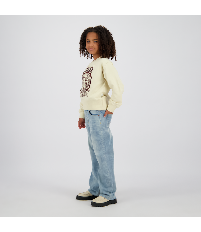 Vingino winter jeansbroek meisjes - blauw - Coco - wide leg fit