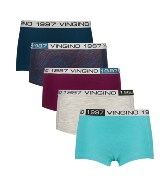 Vingino winter ondergoed meisjes - paars - 5 pack hipster - comfort fit