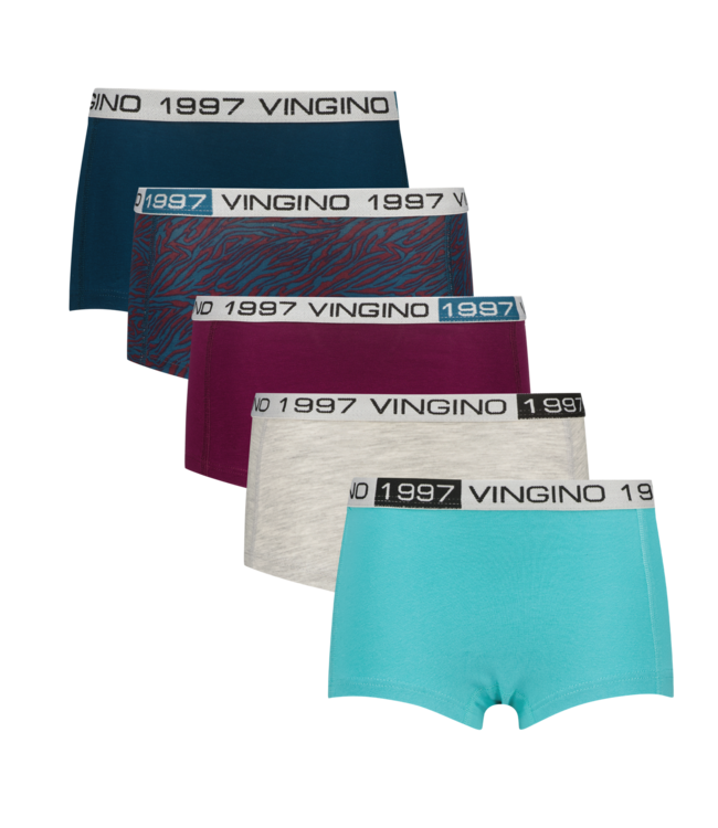 Vingino winter ondergoed meisjes - paars - 5 pack hipster - comfort fit