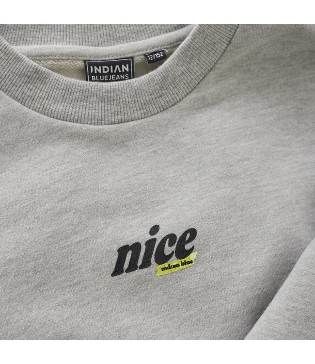 Indian Blue Jeans Winter sweater meisjes - grijs - glitterprint