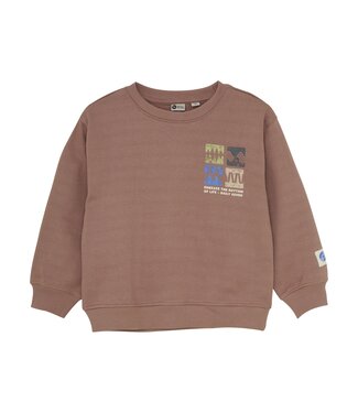 Daily7 winter sweater jongens - roze - oversized/print