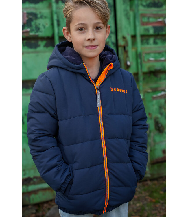 Tygo & Vito winter winterjas jongens - navy blauw - Jix