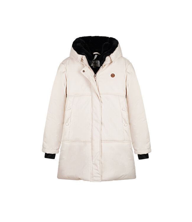 NoBell winter winterjas meisjes - beige - Belvine - lang, capuhon