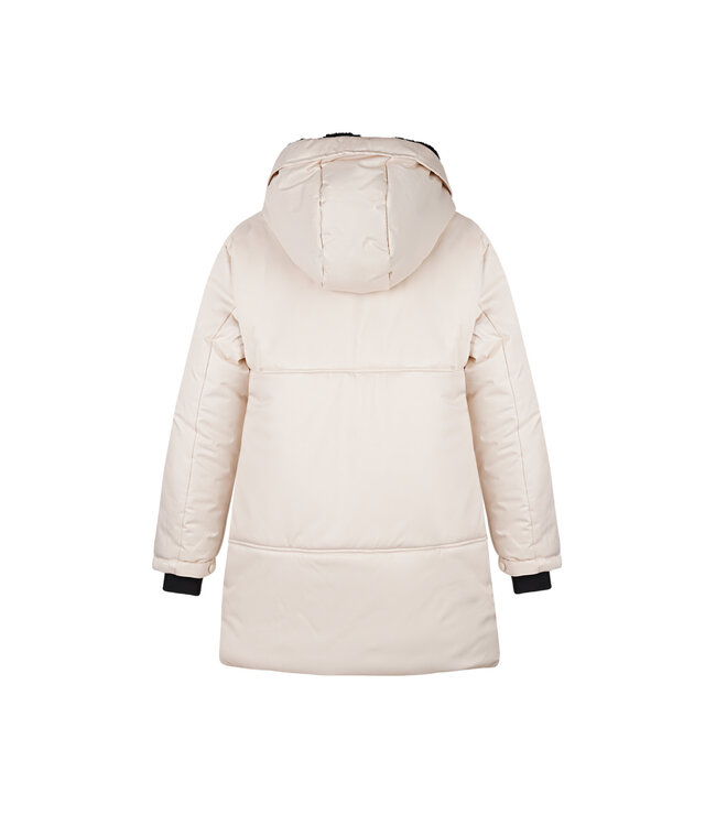 NoBell winter winterjas meisjes - beige - Belvine - lang, capuhon