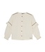 Daily7 winter t-shirt meisjes - wit - longsleeve/ruffle