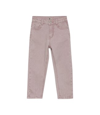 Daily7 winter jeansbroek meisjes - roze - mom fit/harten zak