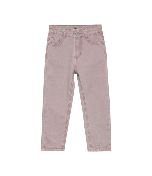 Daily7 winter jeansbroek meisjes - roze - mom fit/harten zak