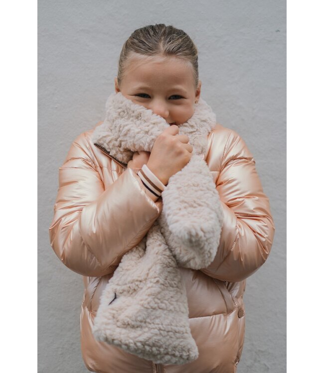 Like Flo winter winterjas meisjes - oranje - Aelin - kort, capuchon