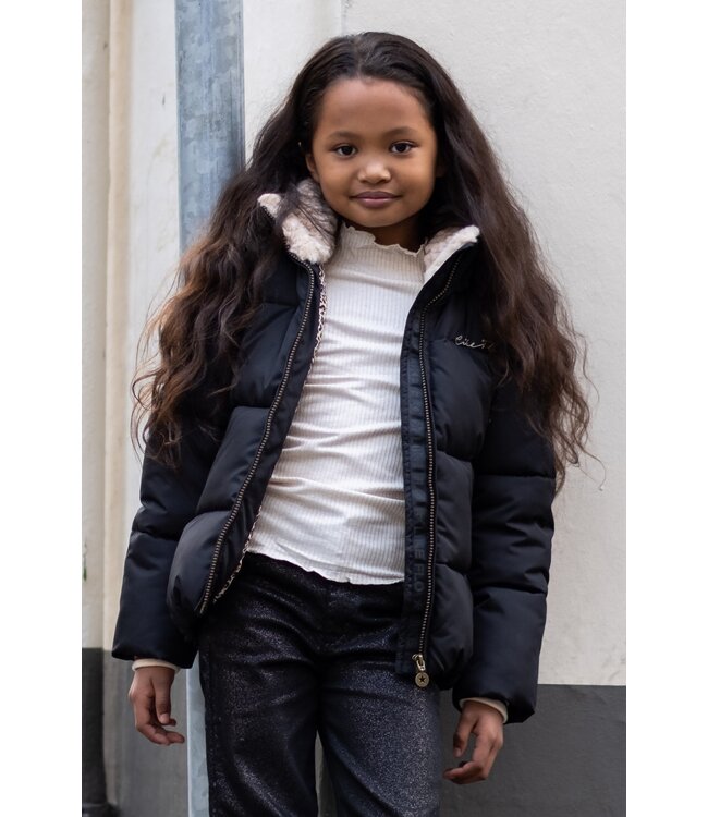 Like Flo winter winterjas meisjes - grijs - Aelin - kort, capuchon