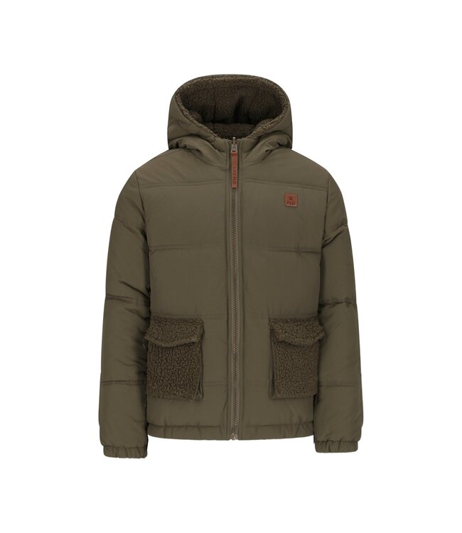 Like Flo winter winterjas jongens - groen - Albon - omkeerbaar, capuchon