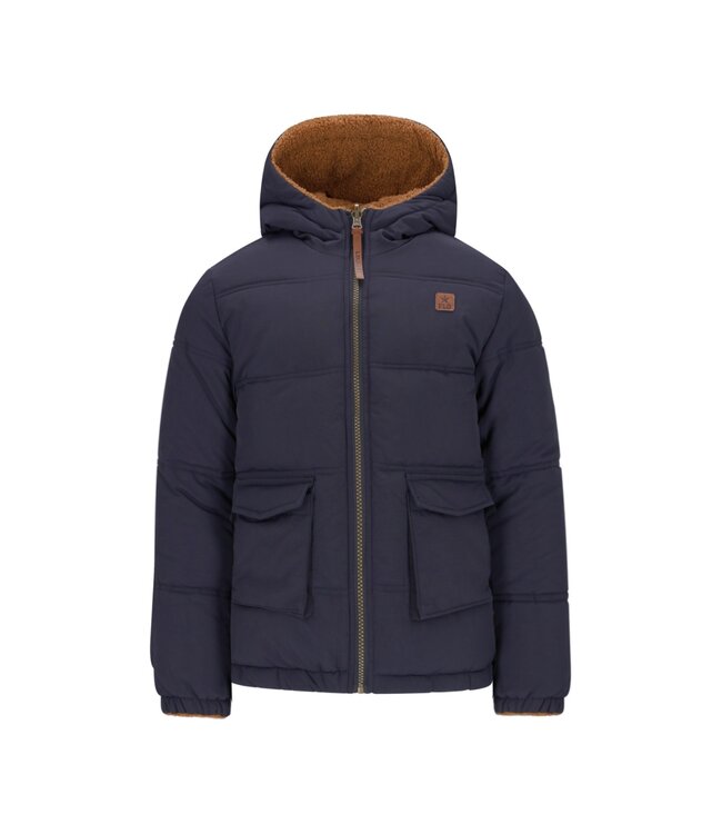 Like Flo winter winterjas jongens - navy blauw - Albon - omkeerbaar, capuchon