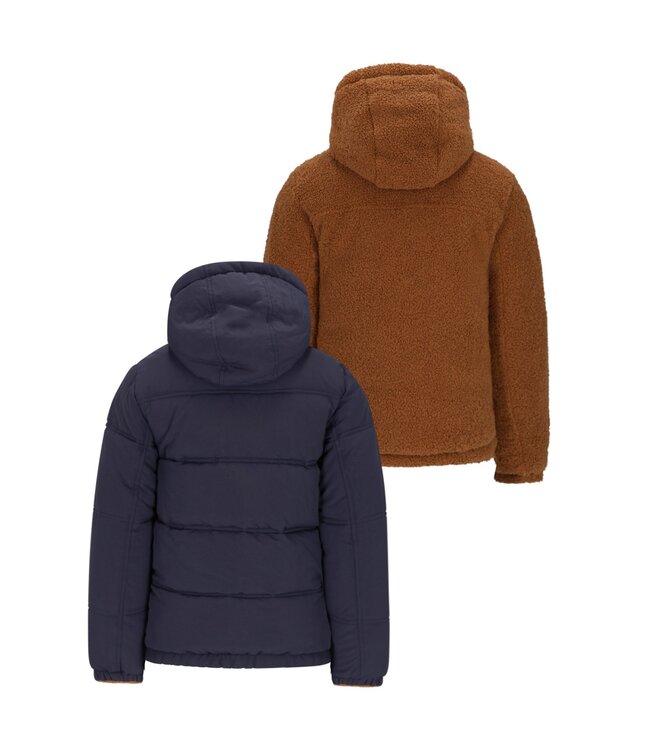 Like Flo winter winterjas jongens - navy blauw - Albon - omkeerbaar, capuchon