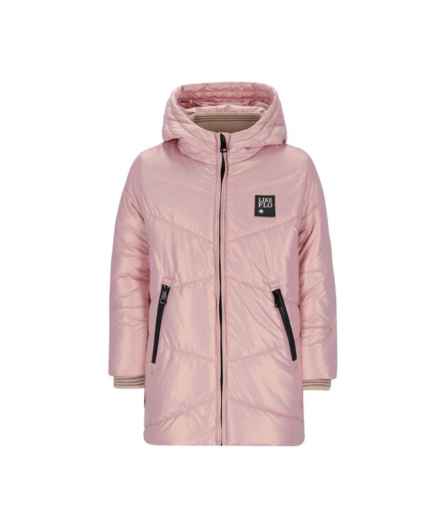 Like Flo winter winterjas meisjes - paars - Abbi - gewatteerd, capuchon