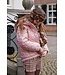 Like Flo winter winterjas meisjes - paars - Aimee - kort, omkeerbaar, capuchon