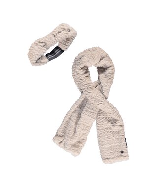 Like Flo winter sjaal + hoofdband meisjes - beige - Nine