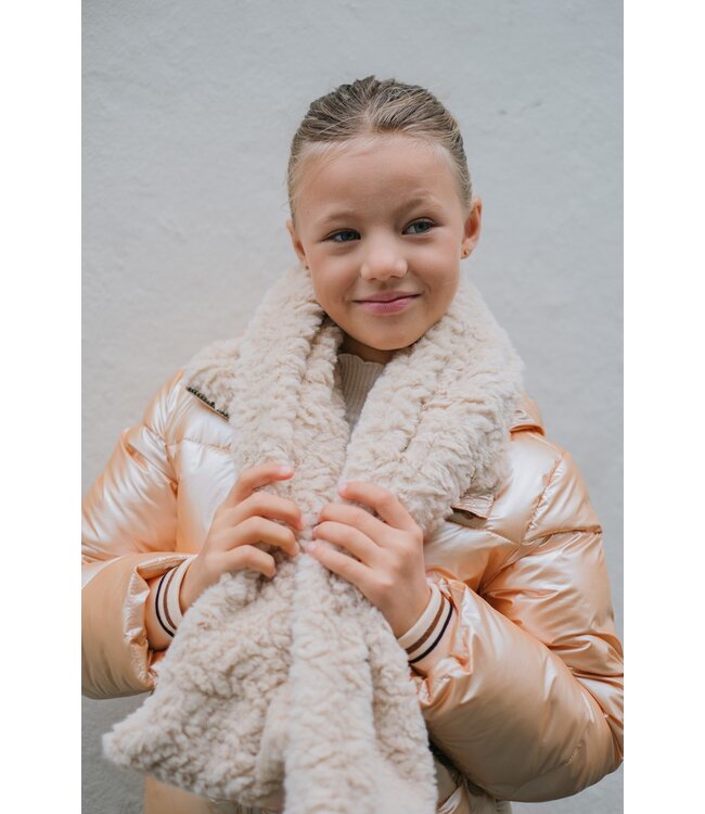 Like Flo winter sjaal + hoofdband meisjes - beige - Nine