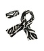 Like Flo winter sjaal + hoofdband meisjes - zwart/wit - Nila - geweven, zebra