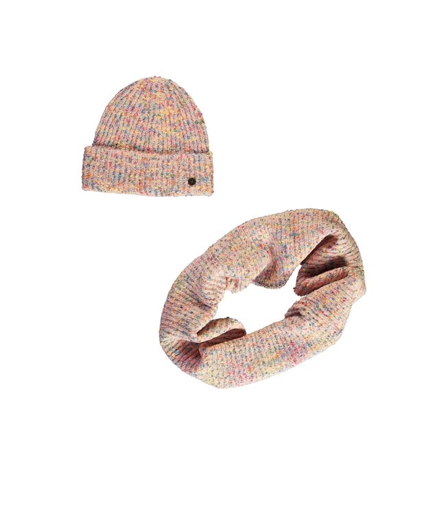 Like Flo winter colsjaal + muts meisjes - multi - Noe