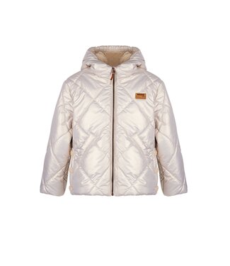 NoNo winter winterjas meisjes - beige - Button - kort, capuchon